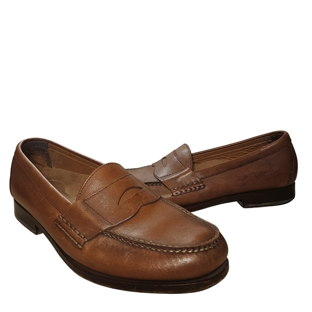 Rockport Comfort DMX Shoes Men 9.5M Brown Leather Loafers APM 1041X Dress Preppy